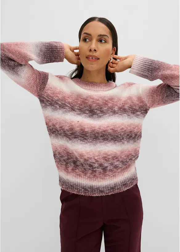 Strickpullover mit Wollanteil, bonprix
