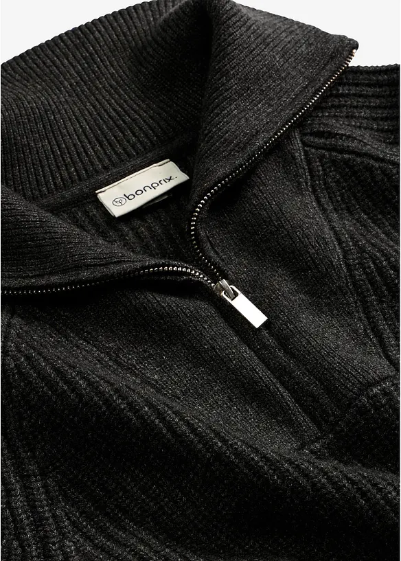 Troyer-Pullover aus weichem Viskose-Mix, bonprix