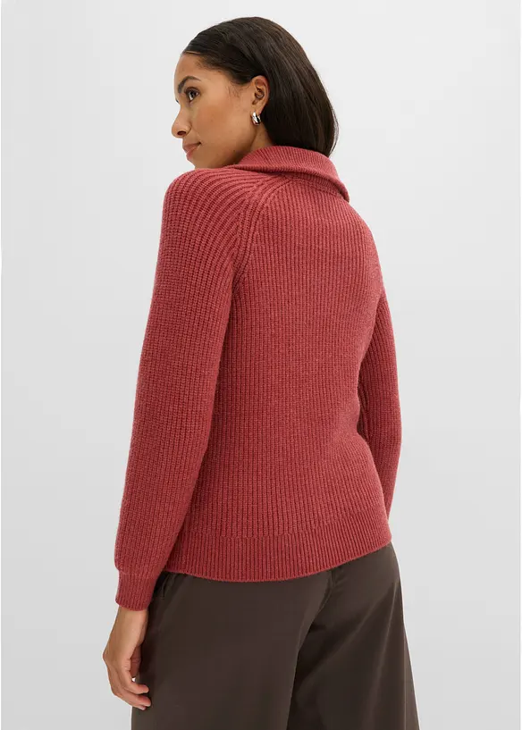 Troyer-Pullover aus weichem Viskose-Mix, bonprix