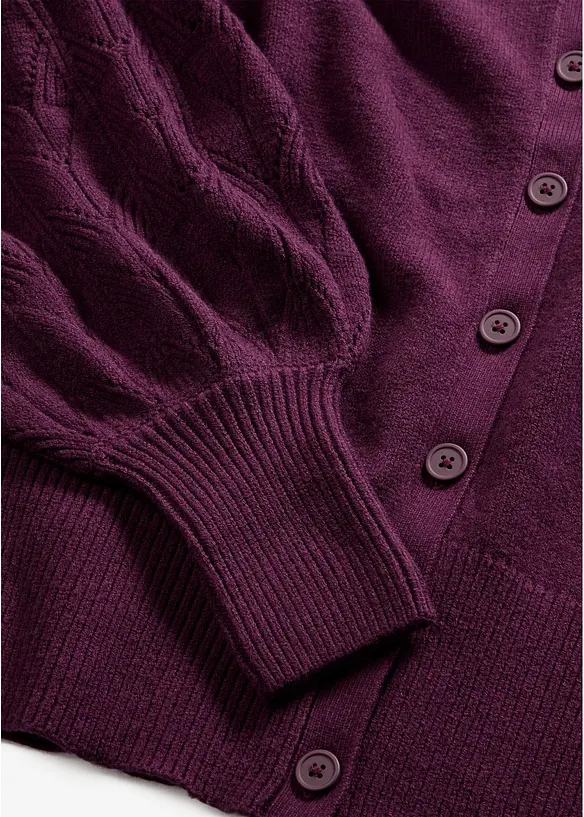 Ajour-Strickjacke, bonprix