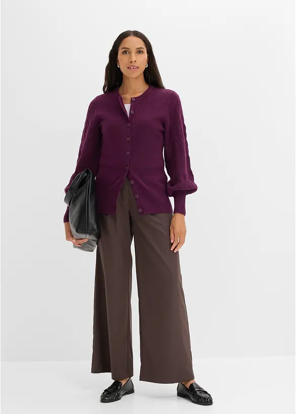 Ajour-Strickjacke, bonprix