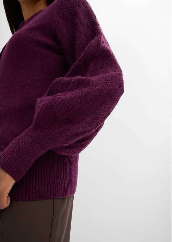 Ajour-Strickjacke, bonprix