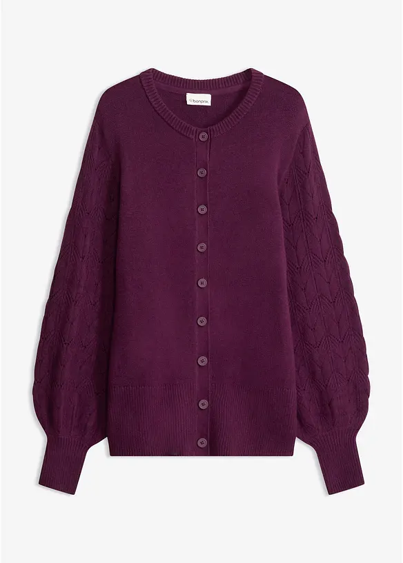 Ajour-Strickjacke, bonprix