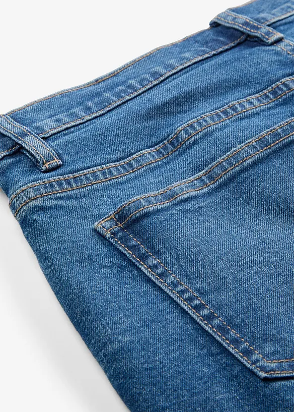 Jean large, taille mi-haute, cropped, bonprix