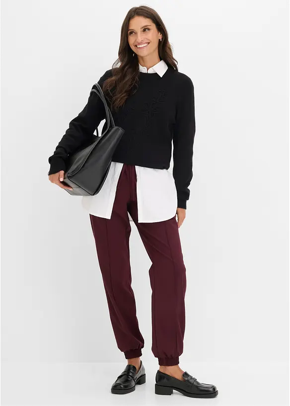 Pantalon style jogging, bonprix