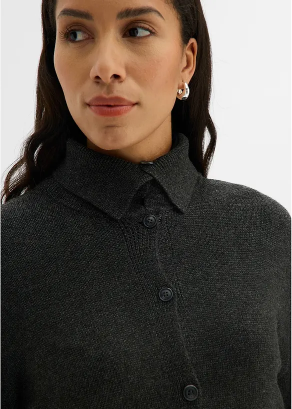 Lockere Strickjacke aus Viskose-Mix, bonprix