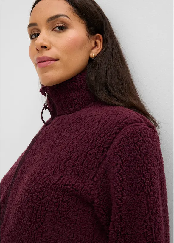 Sweat zipp&eacute; en sherpa, bonprix