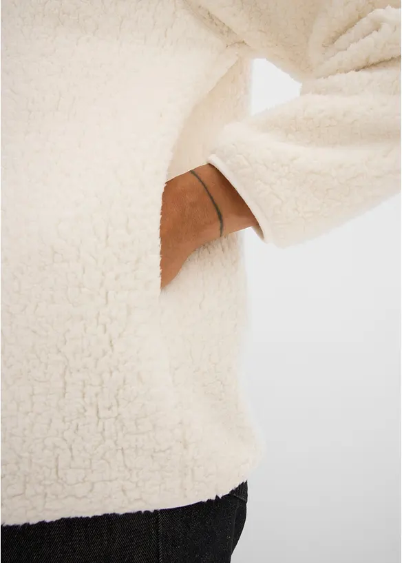 Sweatjacke aus Teddyfleece, bonprix