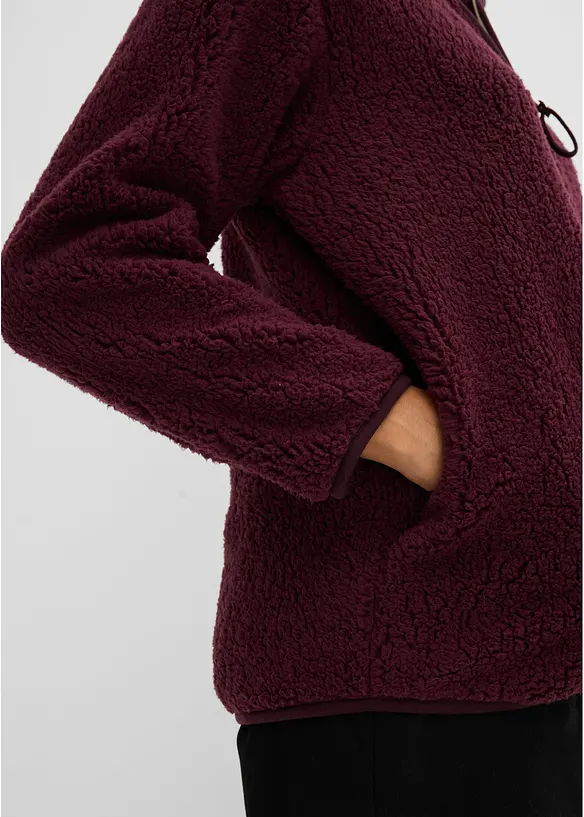 Sweat zipp&eacute; en sherpa, bonprix