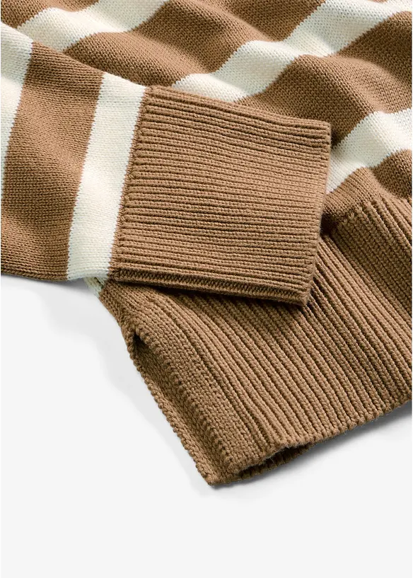 Oversize-Pullover aus Baumwoll-Mix, bonprix