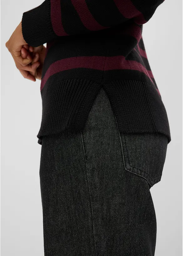 Oversize-Pullover aus Baumwoll-Mix, bonprix