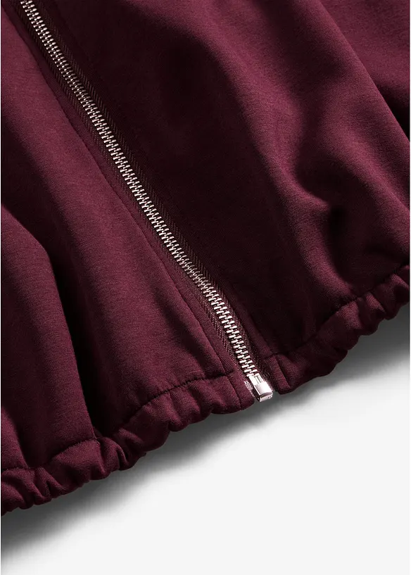 Kapuzen-Sweatjacke mit Ballonsaum, bonprix