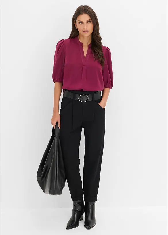 Blouse en satin fluide, bonprix