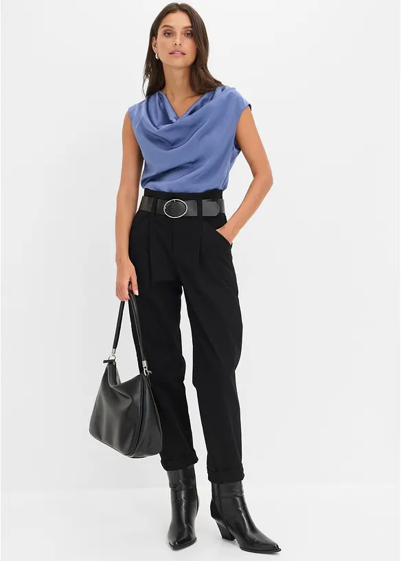 Top blouse en satin fluide, bonprix