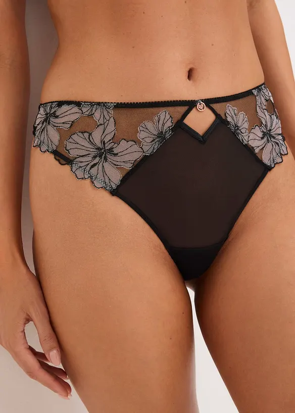 String mit edler Stickerei, bonprix