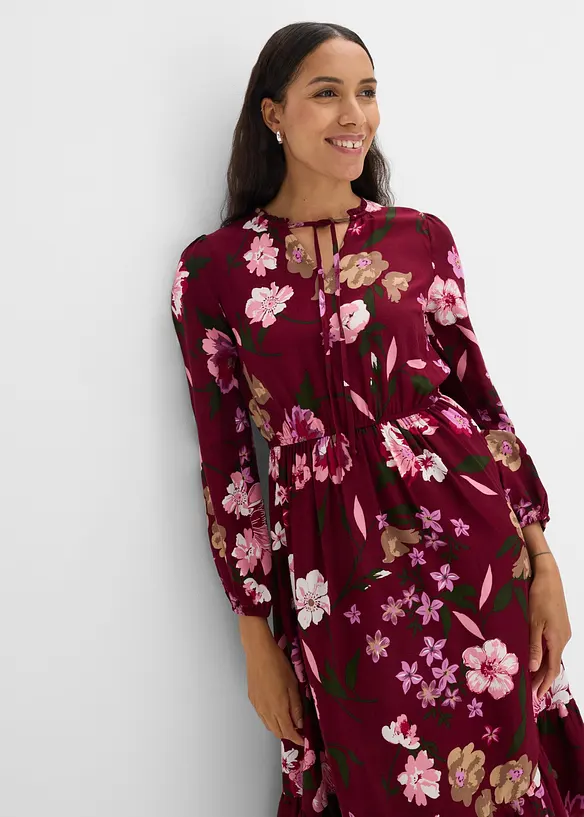 Robe midi en viscose fluide, bonprix