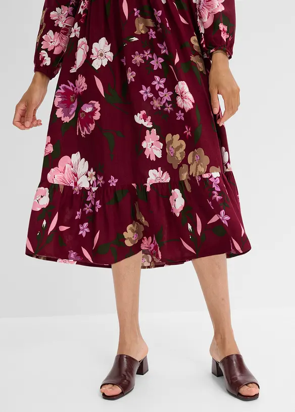 Robe midi en viscose fluide, bonprix