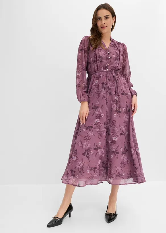 Robe midi en mousseline, bonprix