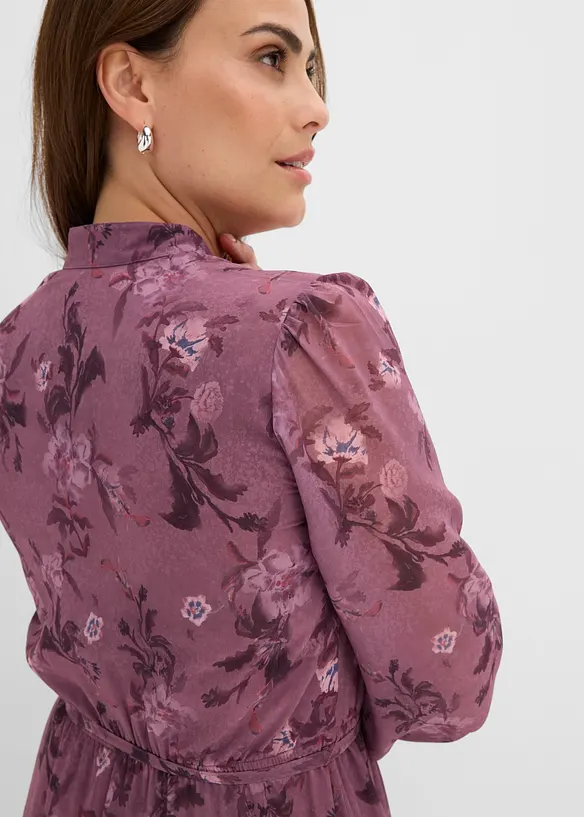Robe midi en mousseline, bonprix