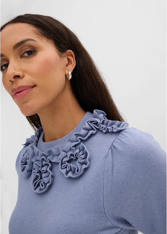 Pullover mit Puff&auml;rmeln, bonprix