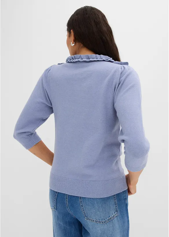 Pullover mit Puff&auml;rmeln, bonprix