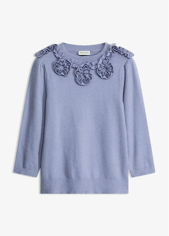 Pullover mit Puff&auml;rmeln, bonprix