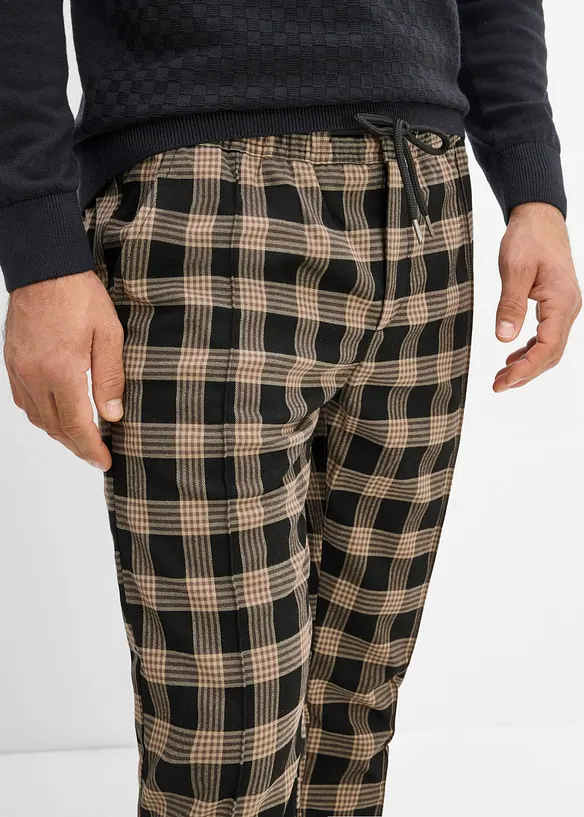 Hose in Wolloptik mit Bequembund, Regular-Fit, bonprix