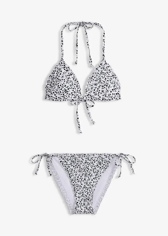 Bikini triangle &agrave; volants (ens. 2 pces), bonprix