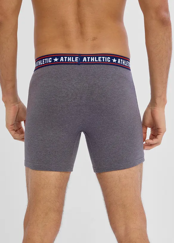 Lot de 2 boxers midi coton, bonprix