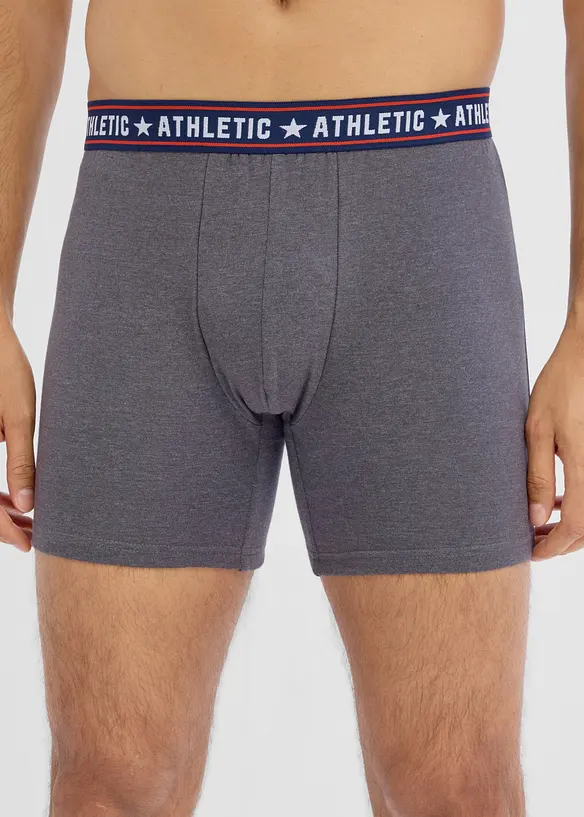 Lot de 2 boxers midi coton, bonprix