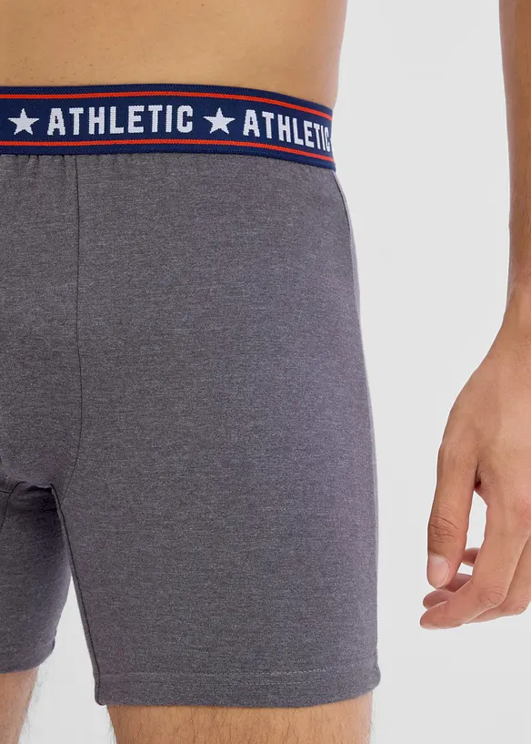 Lot de 2 boxers midi coton, bonprix