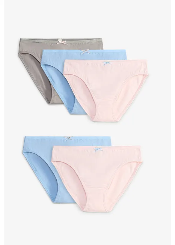 Slip mit weicher Bio-Baumwolle (5er Pack), bonprix