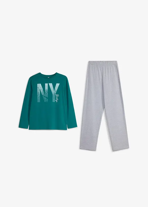 Pyjama mit Baumwolle, bonprix