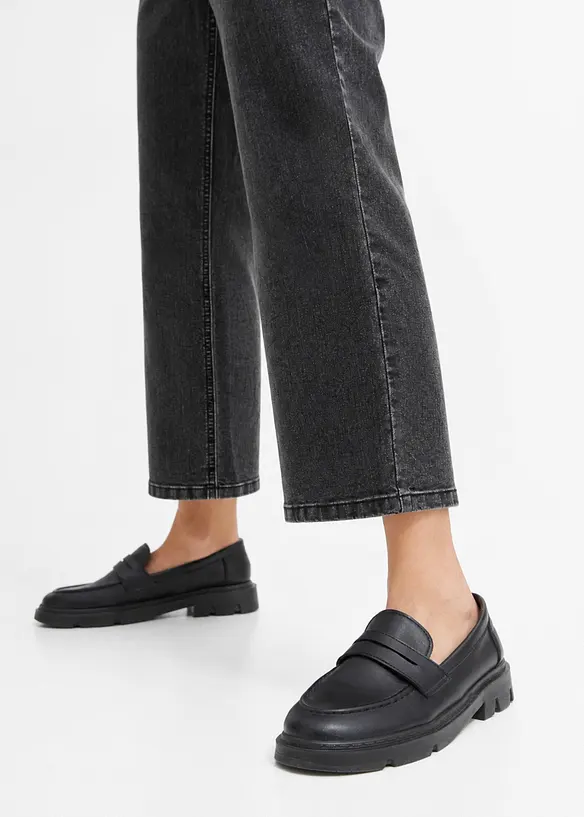 Jean large taille mi-haute, bonprix