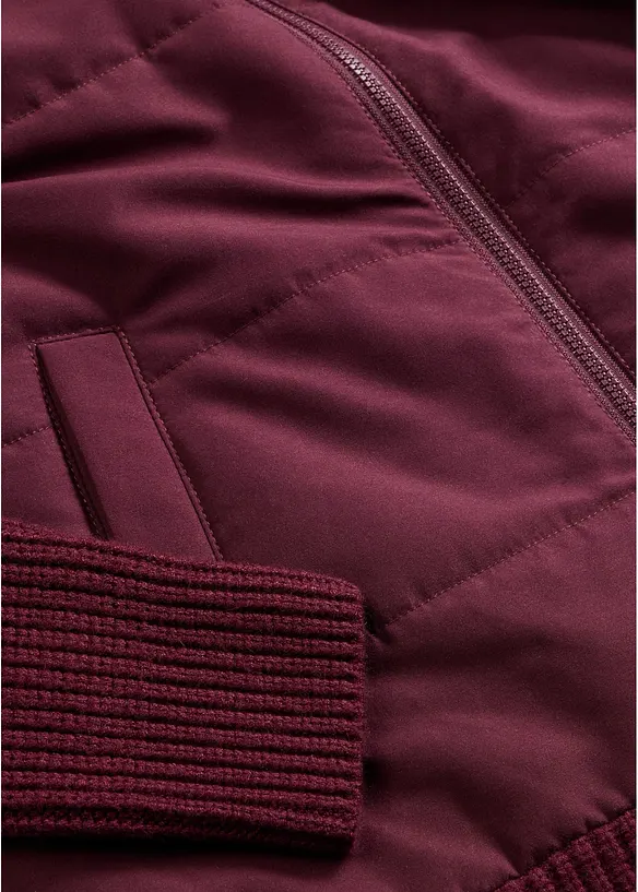 Hybridjacke, Steppjacke mit Strick, bonprix
