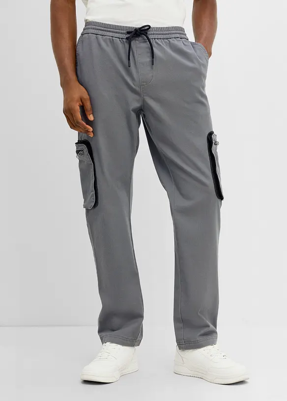 Regular Fit Cargohose mit praktischen Taschen, Straight, bonprix