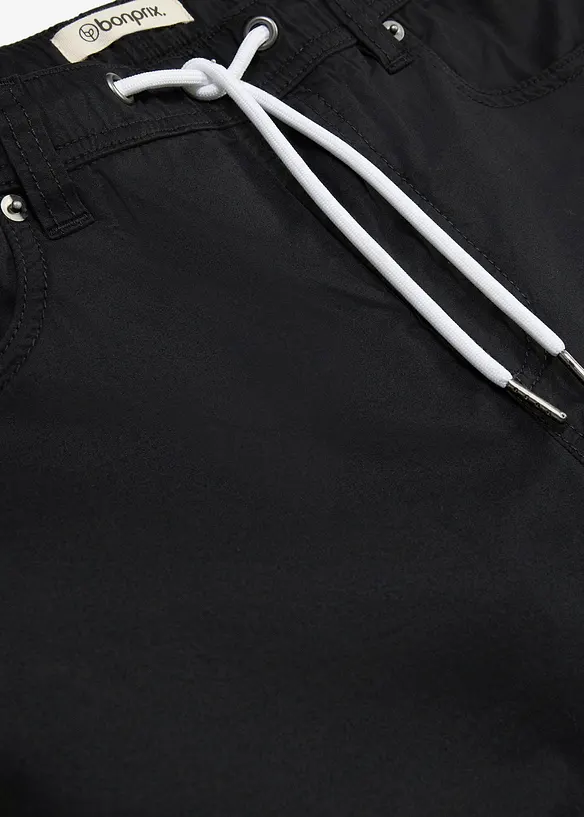 Pantalon regular extensible &agrave; taille &eacute;lastiqu&eacute;e, fusel&eacute;, bonprix