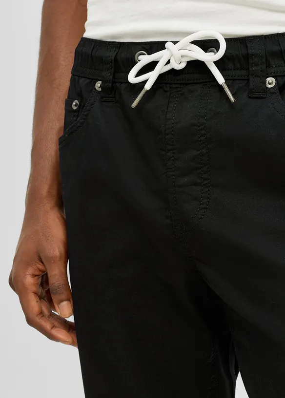 Pantalon regular extensible &agrave; taille &eacute;lastiqu&eacute;e, fusel&eacute;, bonprix
