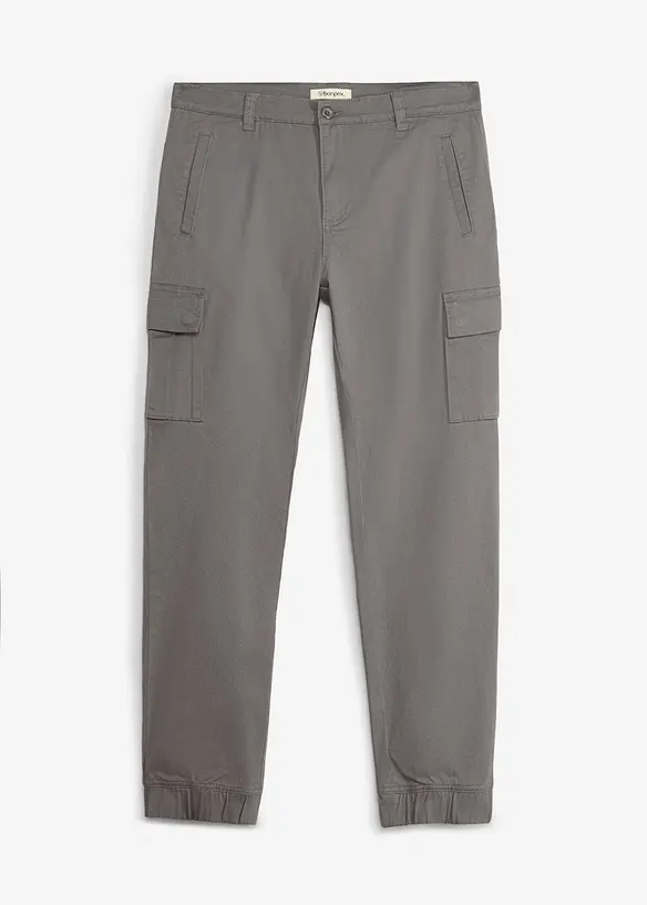 Pantalon cargo extensible regular, jambe fusel&eacute;e, bonprix