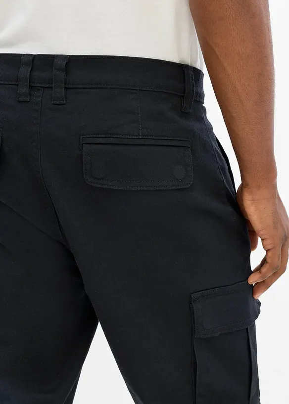 Regular Fit Stretch-Cargohose, Tapered, bonprix