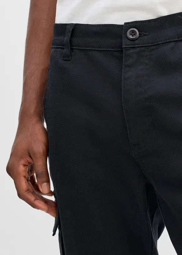 Regular Fit Stretch-Cargohose, Tapered, bonprix