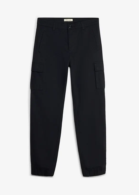 Regular Fit Stretch-Cargohose, Tapered, bonprix