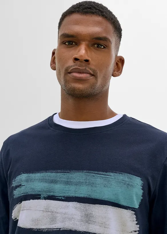 Langarmshirt aus reiner Bio-Baumwolle, bonprix