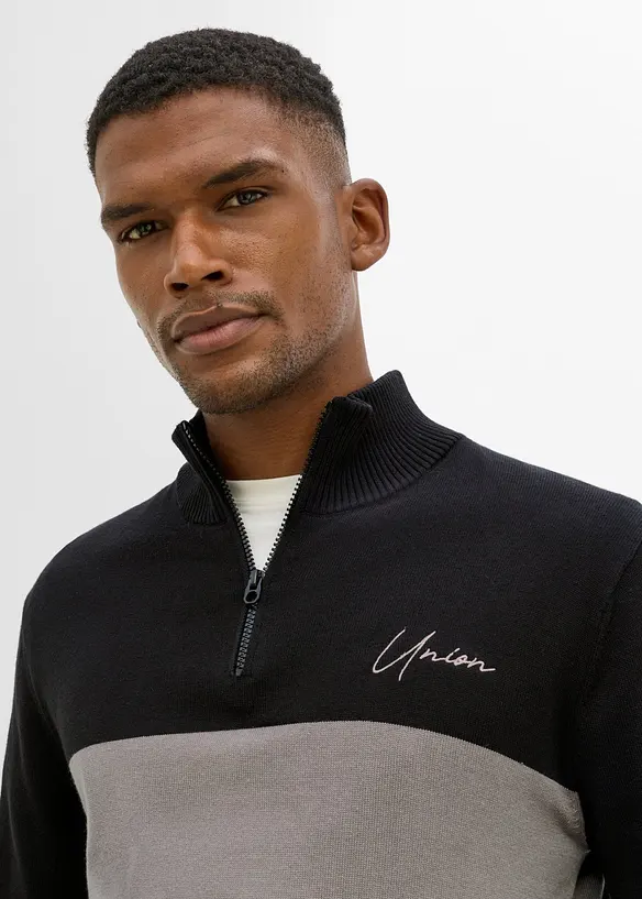 Troyer-Pullover in Regular Fit, bonprix