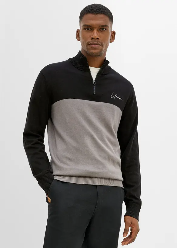 Troyer-Pullover in Regular Fit, bonprix