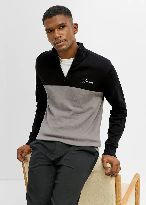 Troyer-Pullover in Regular Fit, bonprix