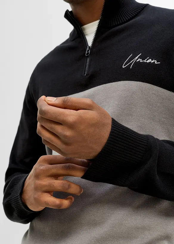 Troyer-Pullover in Regular Fit, bonprix