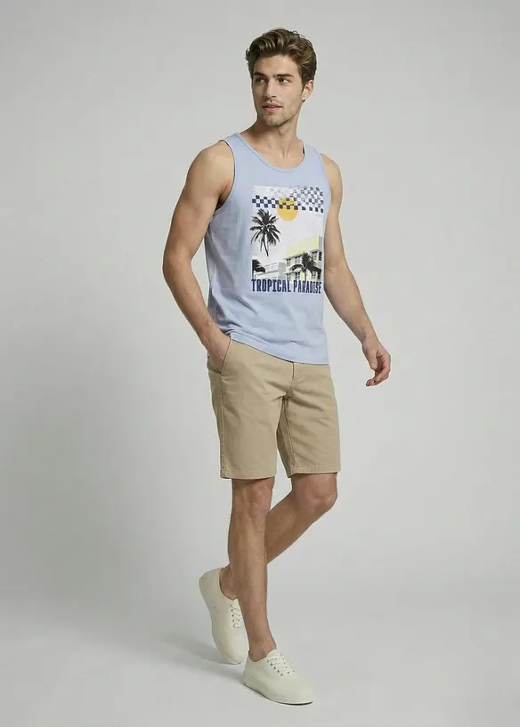 JJ REBEL Muskelshirt aus reiner Baumwolle, JJ REBEL