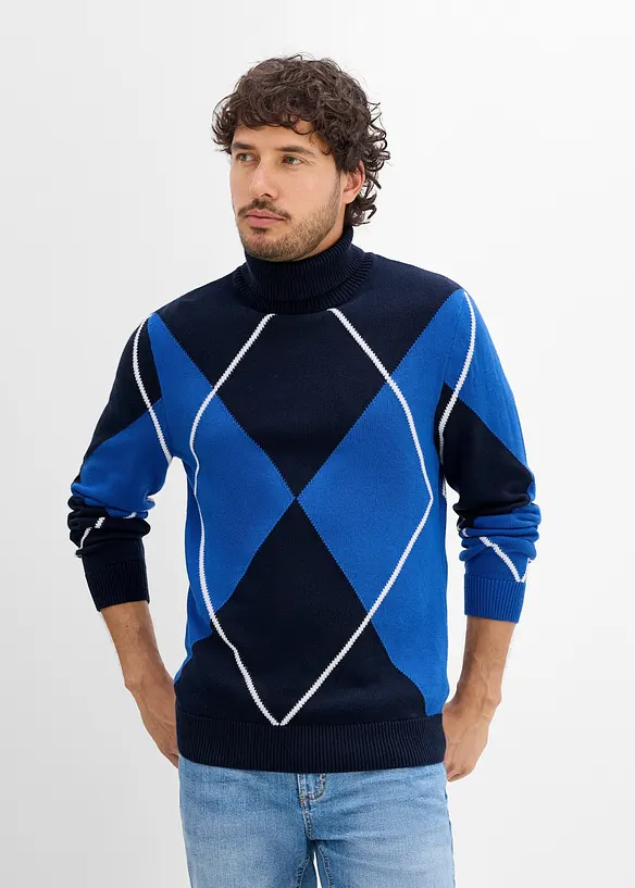 Rollkragenpullover aus reiner Baumwolle, bonprix