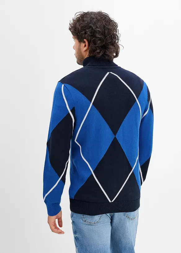Rollkragenpullover aus reiner Baumwolle, bonprix